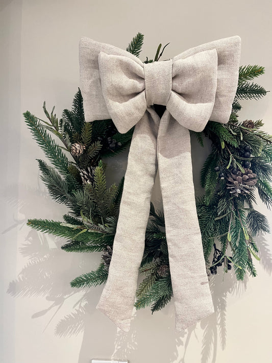 Natural Linen Bow